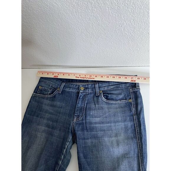 7 for All Mankind A Pocket Flare Leg Jeans, Size 32 (14) X 29 - Picture 7 of 12